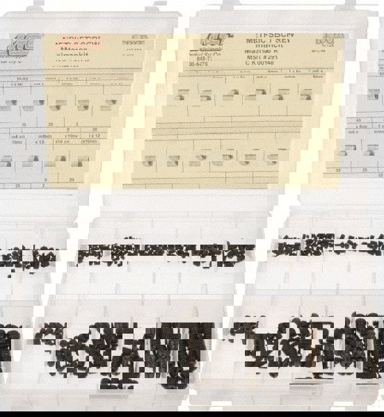 280 Piece, M3 to M10, Alloy Steel Set Screw Assortment